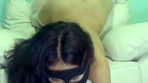 Does my friend torture me with giant dildo?