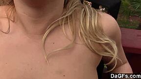 Dagfs - Carter Cruise Gets Her Hairy Pussy Creampied Outdoors