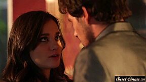 Tattooed Stepsister Rides Forbidden Dick Cowgirl Style