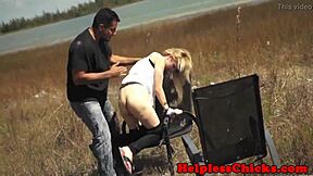 Smalltits Hitchhiker Bound and Facialized After Rough Sucking Session