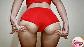 Neighbors Cum on My Ass in Doggy Style After Bending Over in Lingerie