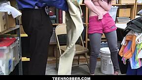 I fucked the shoplifter Athena Rayne after strip search