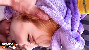 Babe gives morning blowjob before hard pov pussy pounding