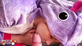 Babe gives morning blowjob before hard pov pussy pounding