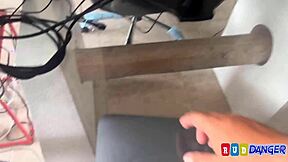 Sexy teen cleans house and gets propositioned for anal sex.