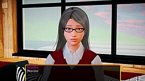 in my new family cartoon, the brunette with big ass and tits explores anime adventures.