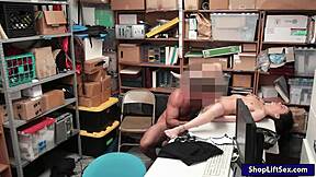 Kylie Martin is caught on police officer