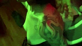 Bondaged Tattooed Girlfriend Sandraxo1 Gives Blowjob