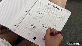 Asian student Kimora Quin catches teacher masturbating and fucks him to keep secret 😏