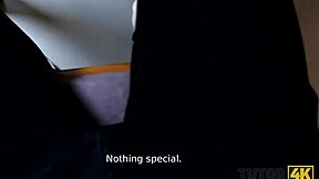 tutor4k mature woman with short haircut gives muff to young man for sex