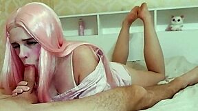 Princess Bu66legum teases with sexy legs during hot oral play