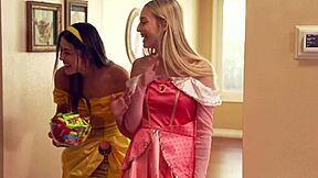 Kylie Rocket and Lily Larimar Trick Stepbro into Wild Treat! 🎃🔥