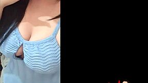 big tits latina blows cock gets creampie