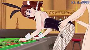 Diane and elizabeth liones have intense sex in bunny outfits.