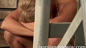 Blonde slut gets anal gangbang with big cocks