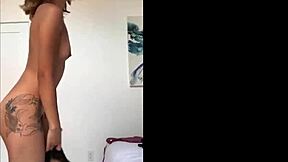 Hot Latina Blonde in Threesome Swallows Facial