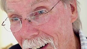 Cute teen receives discipline from grandpa.