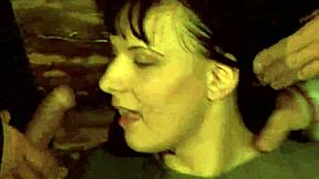 Young village slut gets pounded in hot anal threesome at the ranch with wild friends.