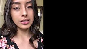 Hot Latina Blonde in Threesome Swallows Facial