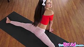 lucy doll says 'fuck me hard doggystyle' while her boyfriend pounds her pussy with monster cock