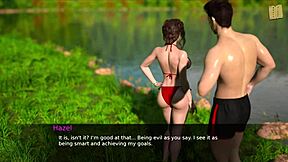 Hot Brunette Flirts Hard in Erotic Game With Wild Action