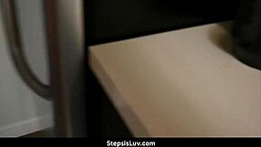 Teen stepsis Cece Capella rides monster cock hard.