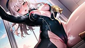 Submissive Stewardesses Masturbate Pussy For You!