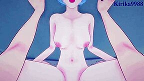 rei ayanami and asuka langley soryu intense sex in neon genesis evangelion pov hentai