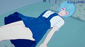 rei ayanami and asuka langley soryu intense sex in neon genesis evangelion pov hentai