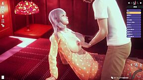 honey select - white-haired girl gets wild in anime sex