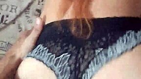 Young stepsister with brown skin moves her big hips when I hug her tight she loves being held doggystyle