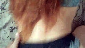 Young stepsister with brown skin moves her big hips when I hug her tight she loves being held doggystyle