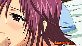 Step siblings caught in hentai action