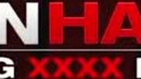 Petite blonde Cloe gets anal double penetration in office threesome