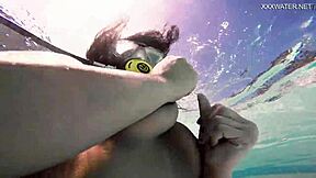 Brita Piskova Masturbates Underwater In The Swimming Pool
