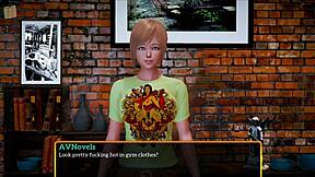 i play my new family game with redhead teen and big tits