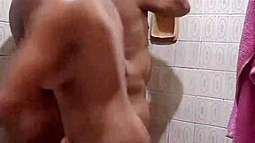 Taking a bath with stepdaughters turns into rough anal.