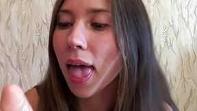 Fetish lover Ananta Shakti sucks dildo with kinky tongue play