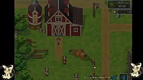 Hentai Game Countryside Life Part 5 Shower Blowjob Scene