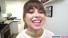 Petite Riley Reid Screws Plumber Hard