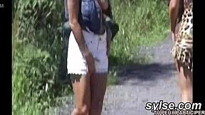 Milfs and Teens Exposed in Wild Outdoor French Partouze Compilation!