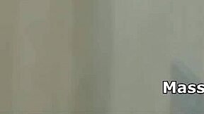 gf in lobby getting sucked by hot masseuse