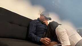 miranda skips class to ride neighbor in miniskirt outdoors