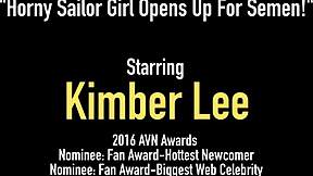 Young Cabin Girl Kimber Lee Opens Legs for Commander's Hard Cock