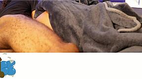 step sister teases step brother with big cock during overnight stay