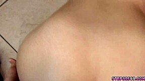 redhead teen gives blowjob to her annoying german stepbro and gets facial
