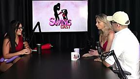 aline fischborn and flavio paiva are doing their first male threesome realizing fetishes in public place