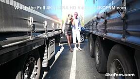 cfnm hitchhiker dripping for a ride