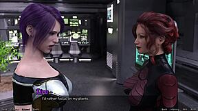 what's the huge tit teen doing stranded in space with step sisters?