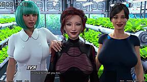 what's the huge tit teen doing stranded in space with step sisters?